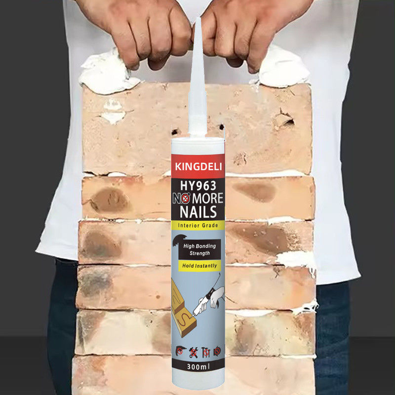 İnşaat No Nails Sealant Yapıştırıcı yapıştırıcı hızlı kurutma Beyaz Renk