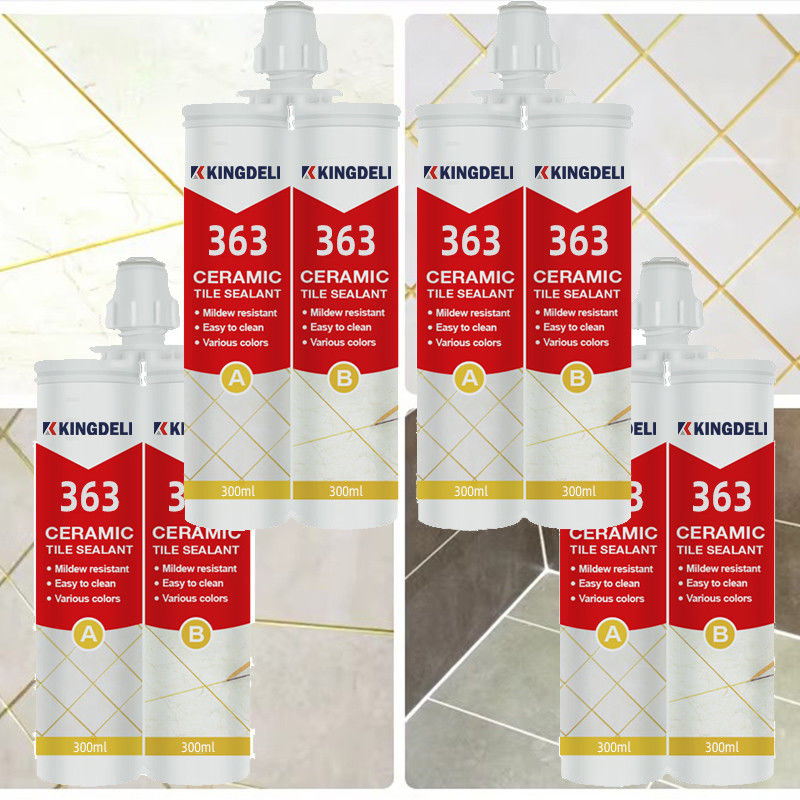 2 Bölüm Su geçirmez Epoxy Tile yapıştırıcı, Tile Crack Sealant Beyaz Renk 300ml